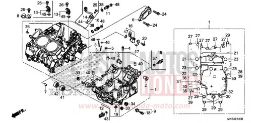 CARTER MOTEUR CRF1100AL de 2020